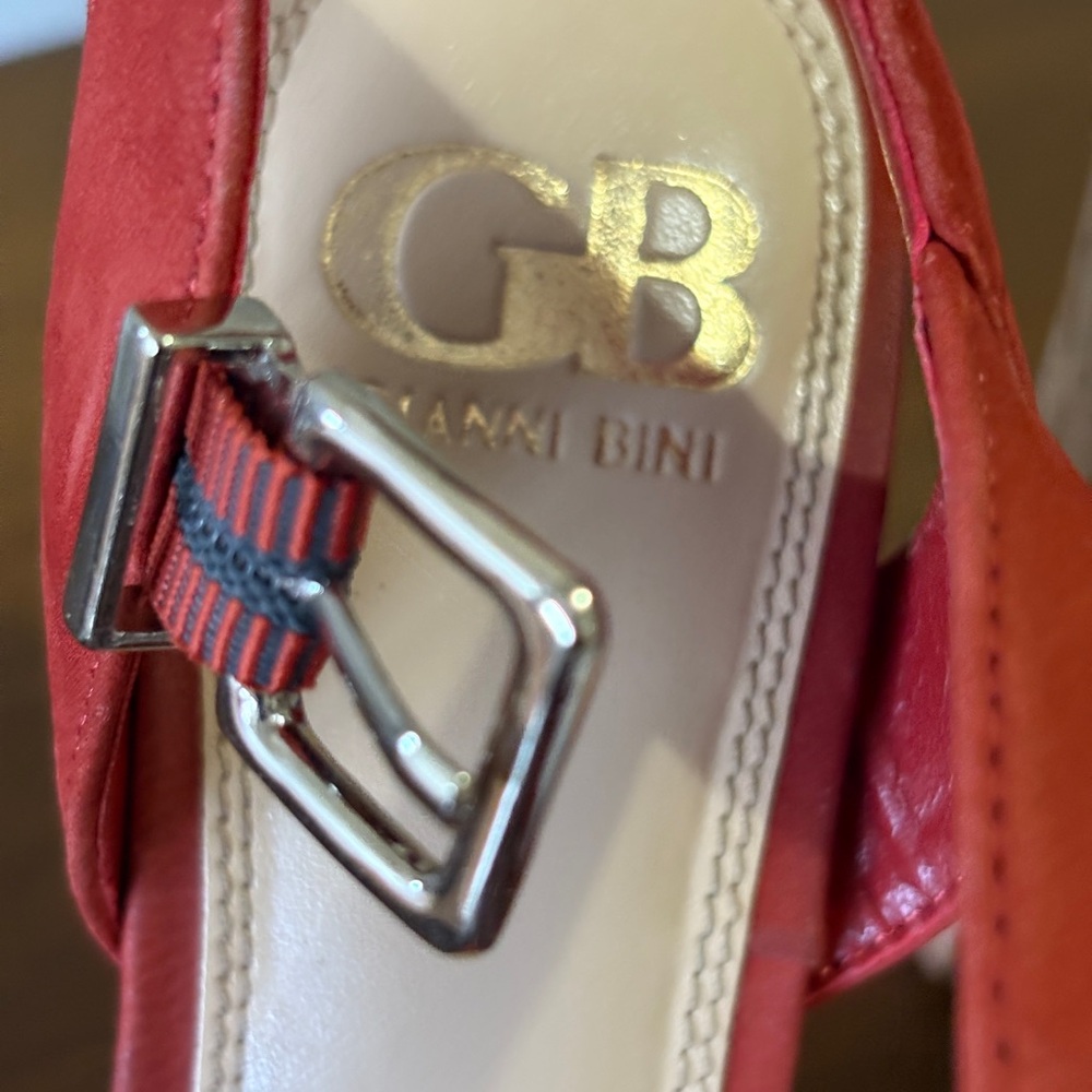 Gianni Bini Burnt Orange Strappy Heels - Picture 8 of 8